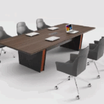 Table de réunion moderne en bois pour salle de conférence - Big Office
