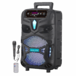 Haut parleur portable, Amplificateur rechargeable avec microphone et telecomonde