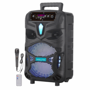 Haut parleur portable, Amplificateur rechargeable avec microphone et telecomonde