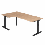 Bureau d'angle Officina réglable en hauteur